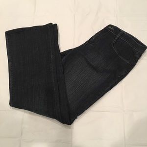 Dark Wash Straight Legged Jean - Size 12